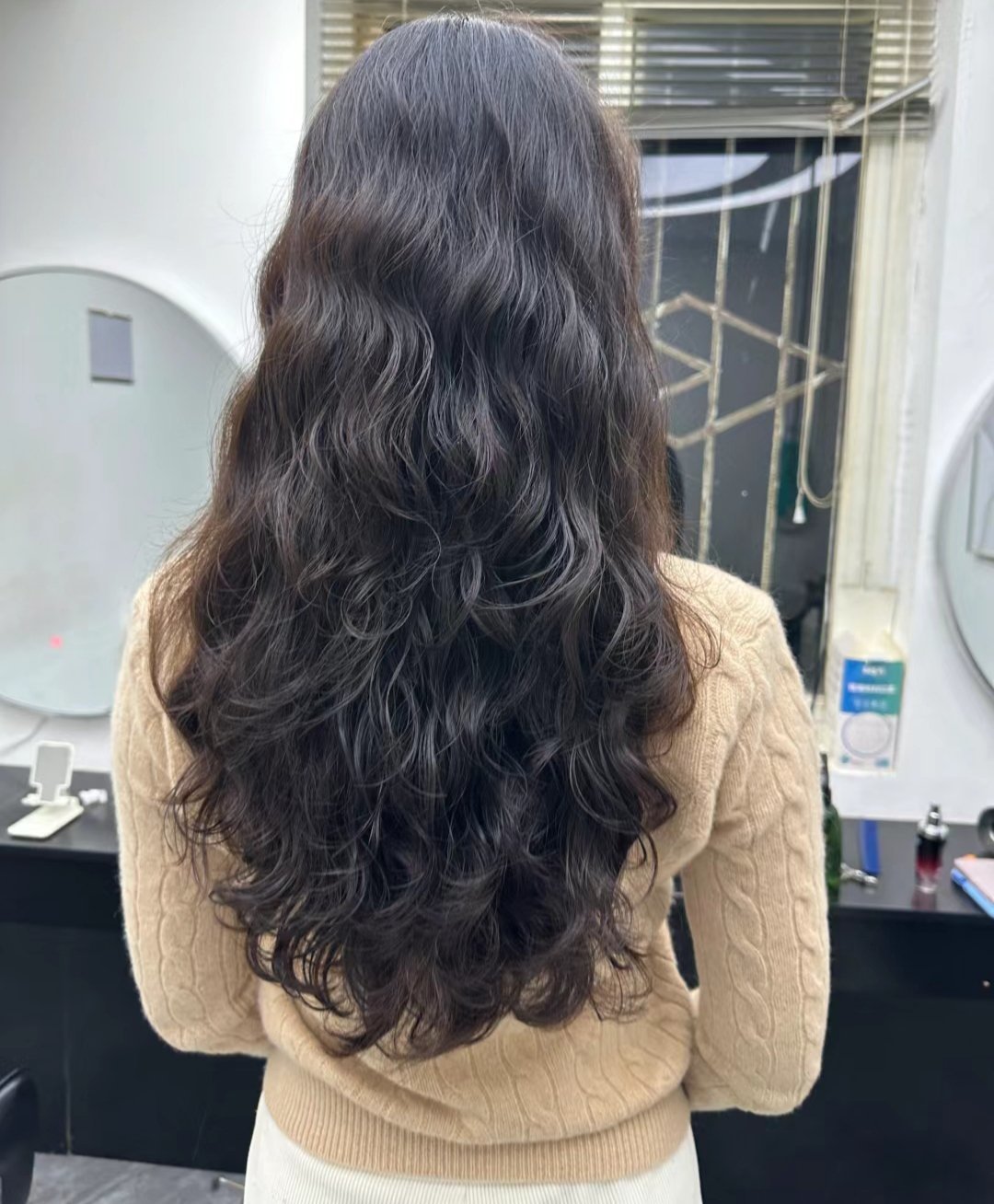 高层次烫发扎马尾超好看