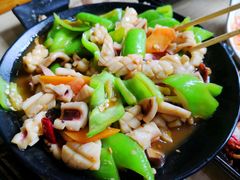 辣炒鱿鱼-牡丹峰韩式料理店(中心街店)