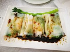 菜心粒鲜虾肠-畔山酒店中餐厅