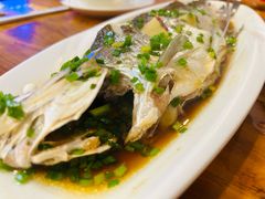 火腿清蒸白水鱼-百家鲜·杭帮菜