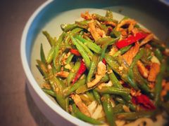 豆角丝炒肉拌转百刀-日上三甘(三里屯店)