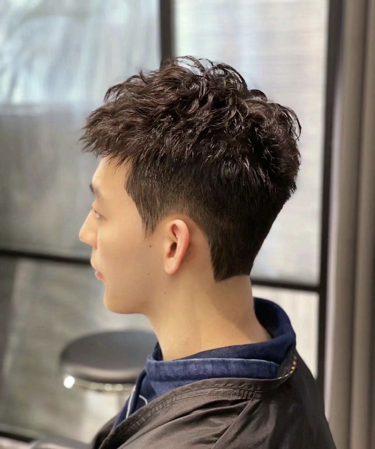 男士短发纹理烫