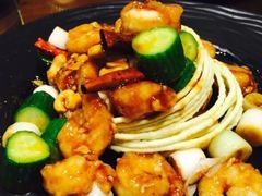 石锅银粉焗虾球-北京老铺烤鸭(欣大购物广场店)