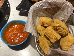 油炸臭豆腐-京韵胡同·酱香羊蝎子火锅涮肉(长寿路店)