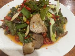 干莴苣炒腊肉-湖南湘菜馆(东湘缘二店)