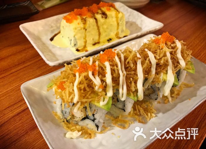 橘藤日本料理火炙寿司店牛油果炸虾卷图片 - 第4张
