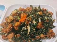 捞叶炒树上的鸡-香香海南菜餐厅