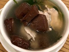 珍珠花菜猪血汤-汕头君华海逸酒店·鸿桃轩中餐厅