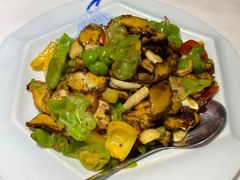 皱皮辣椒炒牛肚菌-牧雲子·臻选云南菜 .商务宴请(泰然大厦店)