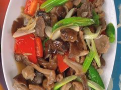 素炒野山菌-四姑娘山阿巴郎·藏式花园餐厅