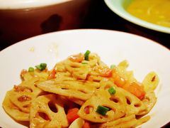 绿茶小炒藕片-绿茶餐厅(华联万柳店)