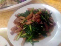 韭菜海肠-1910老鲁味海鲜·戳子肉·青岛菜(金沙滩店)