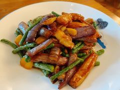 茄子烧豇豆-新海渔港·胶东海鲜家常菜·家宴(奥体中心店)
