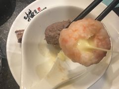 自制爆浆手打虾丸-捞王猪肚鸡火锅(昆山店)