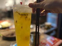 好大一杯百香果柠檬茶-冯校长老火锅(深圳总店)
