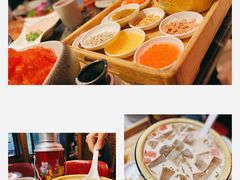 霸王奶茶冰粉-热火朝天鲜切牛肉火锅(南强街巷店)