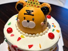 -咖咖熊蛋糕定制·英国蓝风车动物性淡奶油