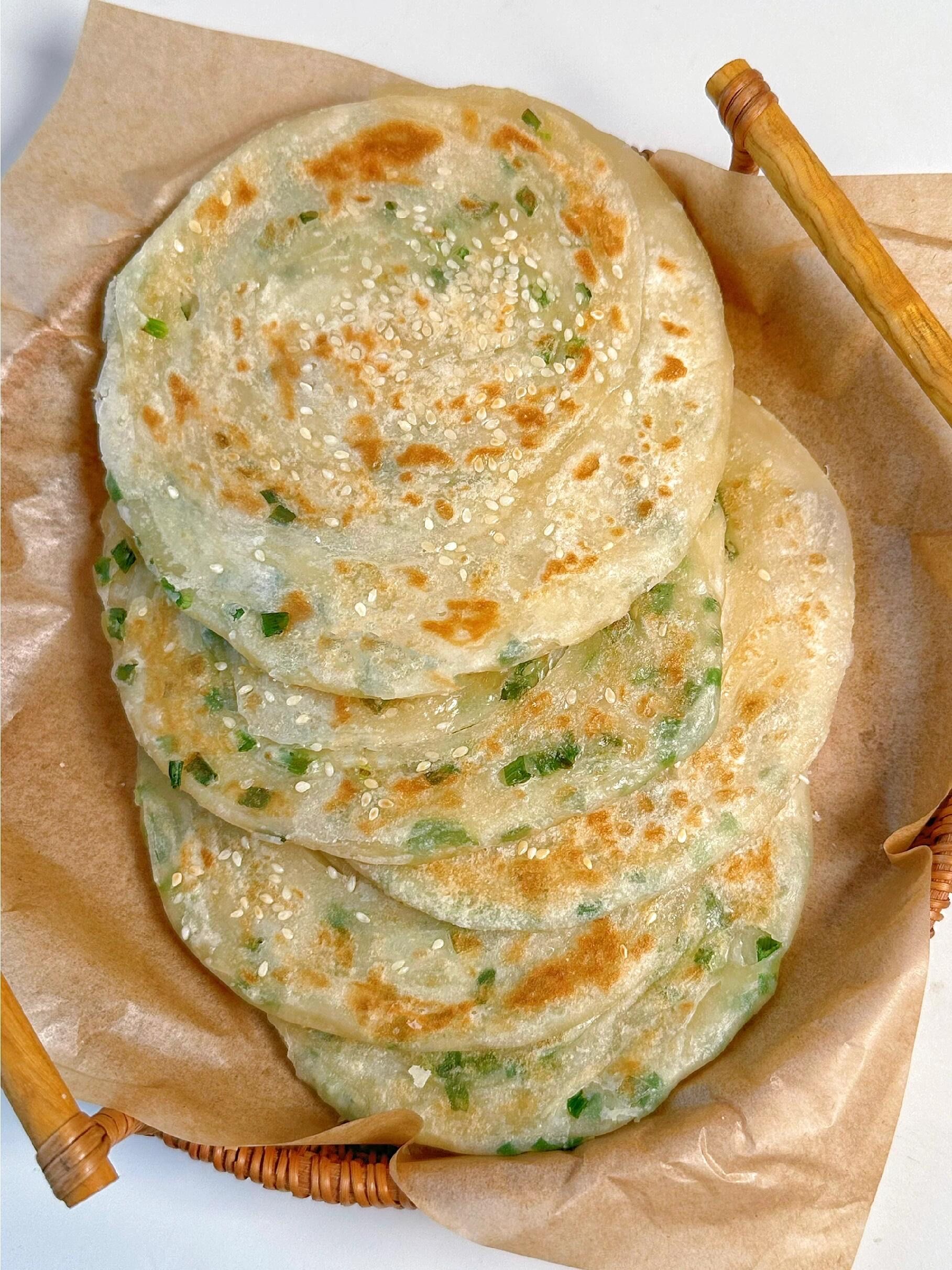 孩子吃不够的葱油饼‼️外酥里嫩,柔软多层