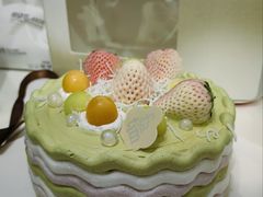 春日油画（蜜瓜草莓）-花甜生活FatimCake·生日蛋糕