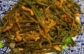 Dried Bean Curd and Vermicelli Stir-fry with Pork