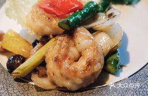 XO Sauce and Green Jade Stir-Fried Shrimp Balls