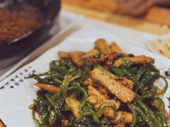 青椒炒臭干-老火大骨头汤馆
