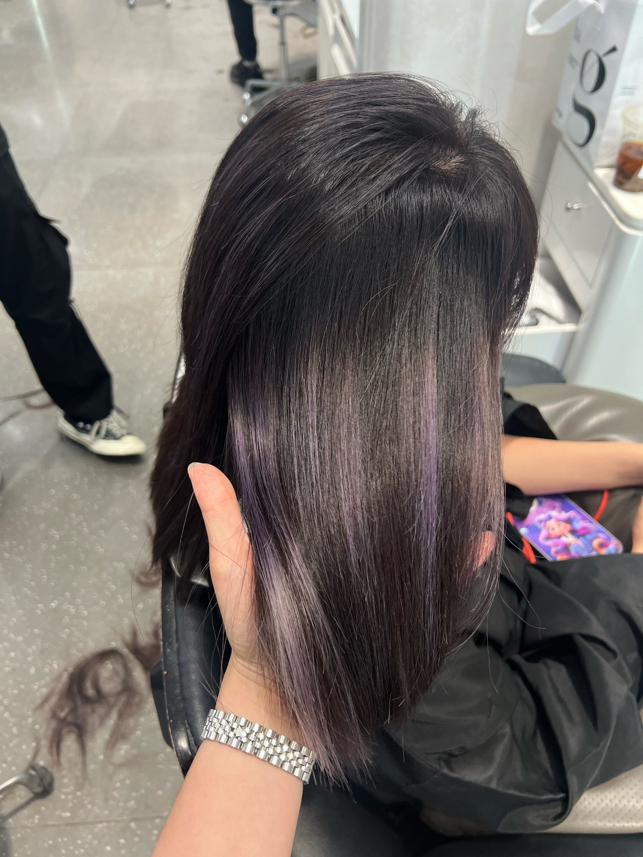 lainey女发型师推荐灰紫色发尾的小心机78