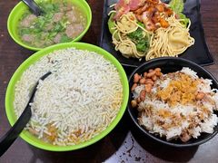 叉烧干捞扁实面-明叔捞面