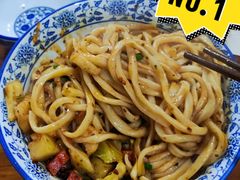 牛肉干拌拉条子-马振面(小皮院店)