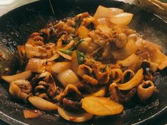 铁板八爪鱼五花肉-名家韩国料理·烤肉(瑶海店)
