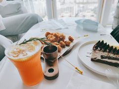 水蜜桃柠檬茶-浮梦·高空下午茶&水晶DIY