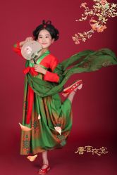 -后宫·古装汉服京剧儿童亲子全家福摄影