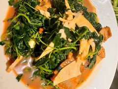 草头炒河蚌-半亩田·上海传统手工菜(新桥店)