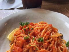 意式细面配烟熏三文鱼-Wagas沃歌斯(大学路店)