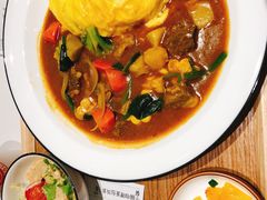 牛腩咖喱蛋包饭-池奈·日式咖喱蛋包饭(赛高店)