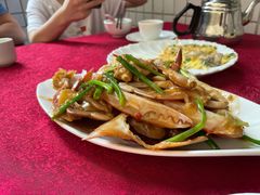 姜葱炒花蟹-深圳市大鹏新区华记山海农庄餐厅