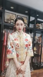 -懿沉香中式嫁衣礼服秀禾服龙凤褂马来褂旗袍总店