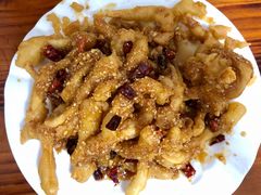 炸鱿鱼条-天伦海鲜·老味道·青岛菜(栈桥天主教堂店)