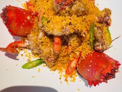 金沙蒜香焗老虎蟹-肆月河豚·淮扬菜·湘菜(华天店)