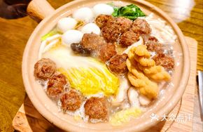 Fried Meatball Skillet Platter