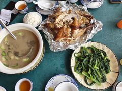 -古榕农庄·桑拿簸箕菜·招牌泥焗鸡(清远长隆店)