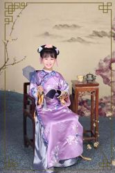 -后宫·古装汉服京剧儿童亲子全家福摄影