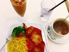 香煎鸡扒拌意粉-金利茶餐厅(中船汇店)
