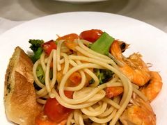 意大利蒜香大虾辣意面-The open life(万象城店)