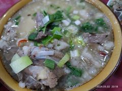 -陕北农家小吃风干羊肉剁荞面