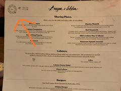 菜单-Burger & Lobster(Dean Street)