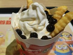 黑糖风味波波雪顶薯条-肯德基(天河城店)