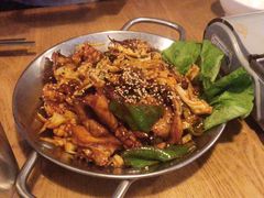 鱿鱼炒五花肉-富乐满韩国正宗炸鸡韩国料理(虹泉路店)