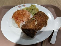爆浆鸡排饭-北大家园食堂
