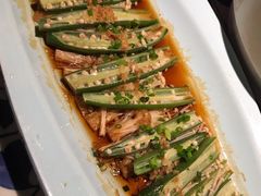 蒜蓉蒸秋葵-绿茶餐厅(布吉万象汇店)